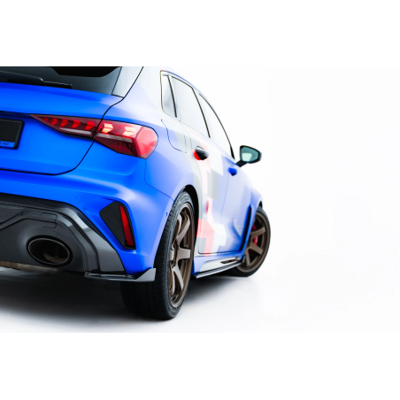  Splitters posteriori laterali in fibra di carbonio Audi RS3 Sportback 8Y Facelift (Cod. M-CF-AU-RS3