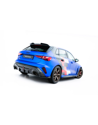  Splitters posteriori laterali in fibra di carbonio Audi RS3 Sportback 8Y Facelift (Cod. M-CF-AU-RS3