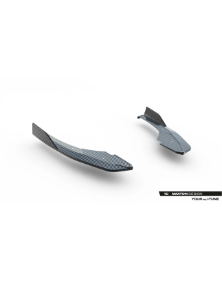  Splitters posteriori laterali in fibra di carbonio Audi RS3 Sportback 8Y Facelift (Cod. M-CF-AU-RS3