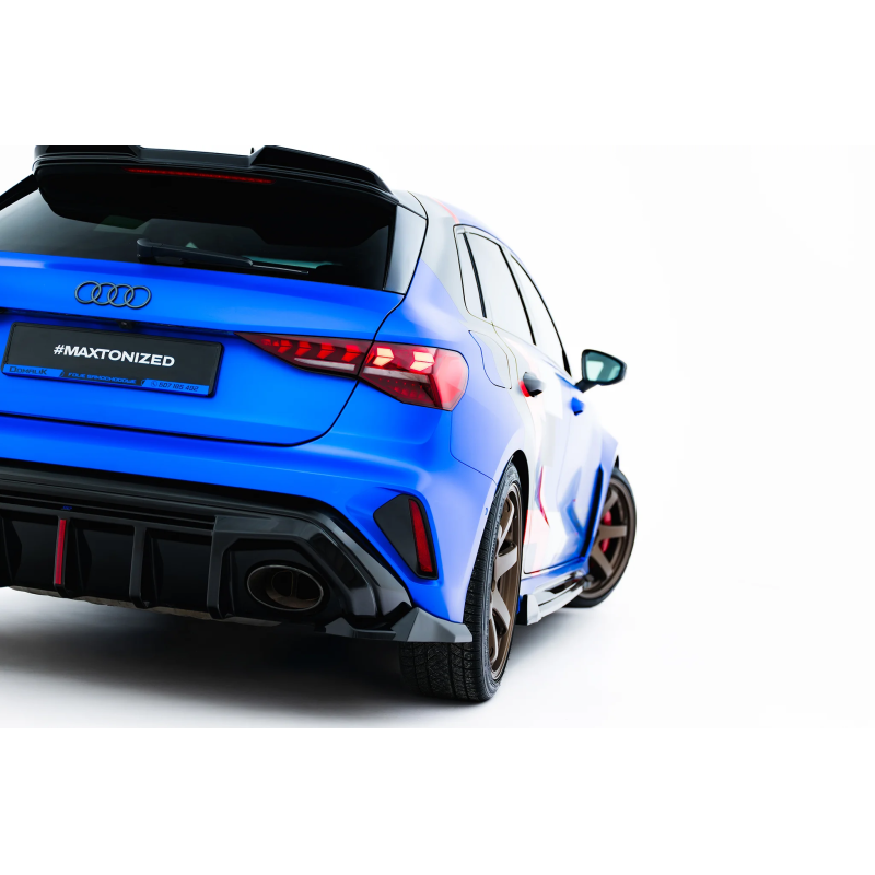 Splitters posteriori laterali V.3 Audi RS3 Sportback 8Y Facelift (Cod. M-AU-RS3-8YF-SB-RSD3G)