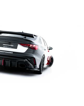 Splitters posteriori laterali V.1 Audi RS3 berlina 8Y Facelift (Cod. M-AU-RS3-8YF-S-RSD1G)
