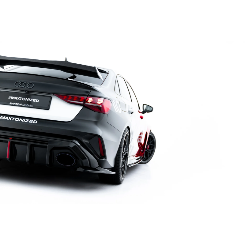 Splitters posteriori laterali V.1 Audi RS3 berlina 8Y Facelift (Cod. M-AU-RS3-8YF-S-RSD1G)