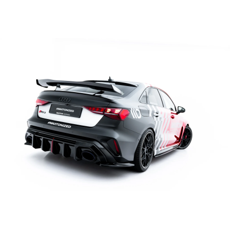 Splitters posteriori laterali V.1 Audi RS3 berlina 8Y Facelift (Cod. M-AU-RS3-8YF-S-RSD1G)