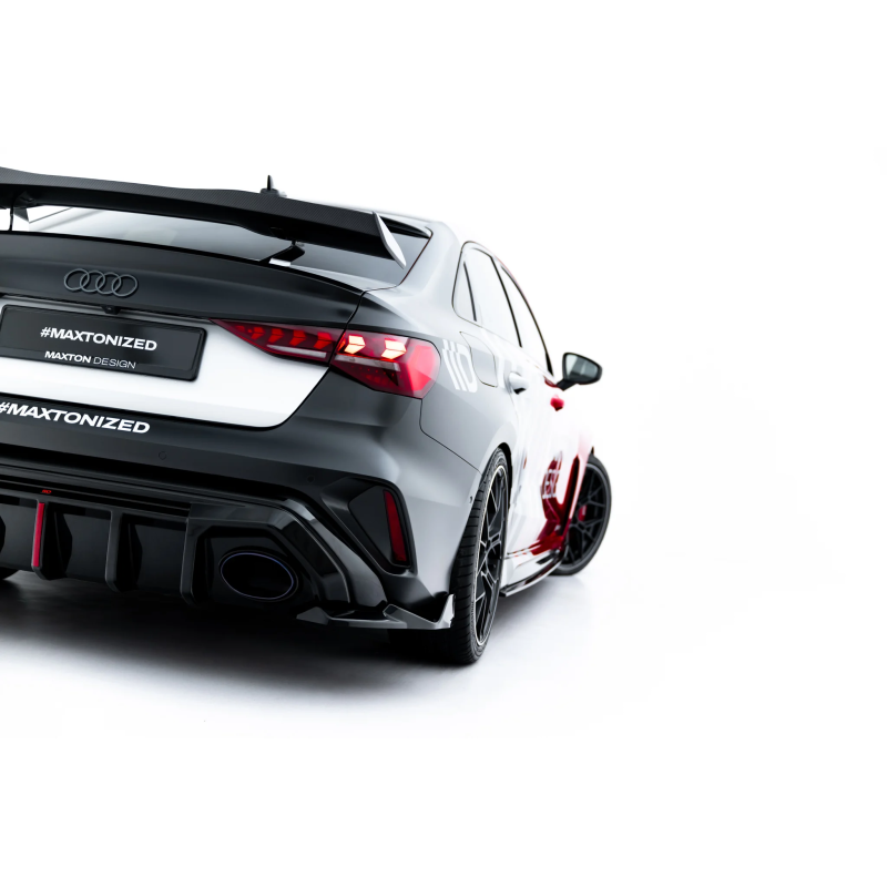 Splitters posteriori laterali V.2 Audi RS3 berlina 8Y Facelift (Cod. M-AU-RS3-8YF-S-RSD2G)