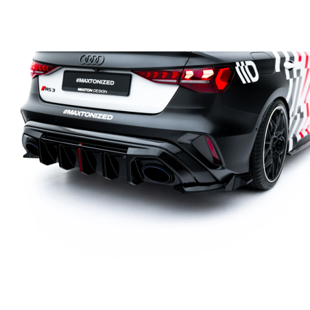 Splitters posteriori laterali V.3 Audi RS3 berlina 8Y Facelift (Cod. M-AU-RS3-8YF-S-RSD3G)
