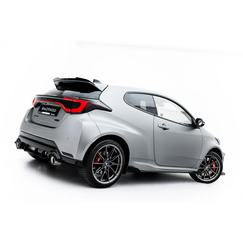 Diffusori minigonne street pro + Flaps Toyota GR Yaris Mk4 Facelift (Cod. M-TOYA4FGR4CNC-SD1BRB+SF1G