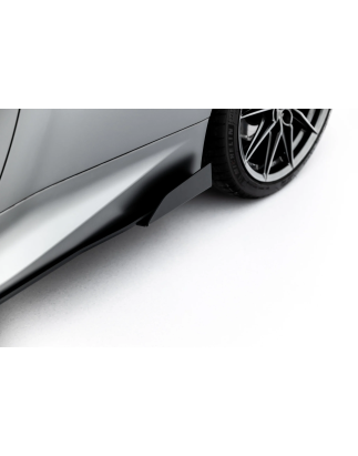 Diffusori minigonne street pro + Flaps Toyota GR Yaris Mk4 Facelift (Cod. M-TOYA4FGR4CNC-SD1BRB+SF1G