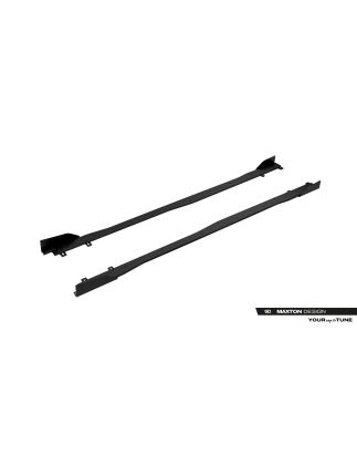 Diffusori minigonne street pro + Flaps Toyota GR Yaris Mk4 Facelift (Cod. M-TOYA4FGR4CNC-SD1BRB+SF1G
