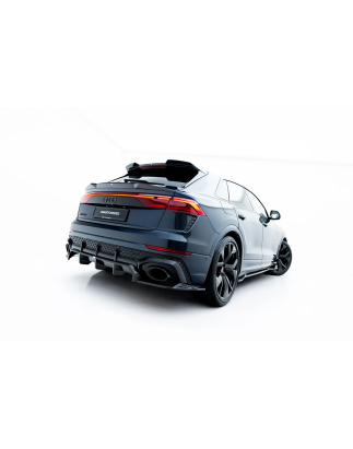  Splitter posteriore in carbonio (con barre verticali) Audi RSQ8 Mk1 Facelift (Cod. M-CF-AU-RSQ8-1F-