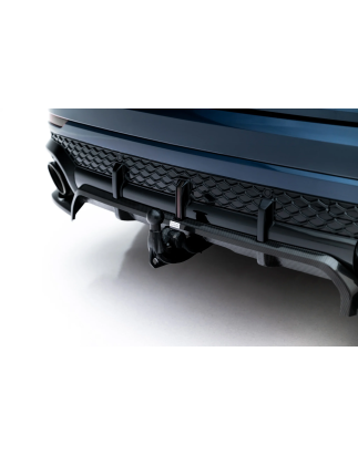  Splitter posteriore in carbonio (con barre verticali) Audi RSQ8 Mk1 Facelift (Cod. M-CF-AU-RSQ8-1F-