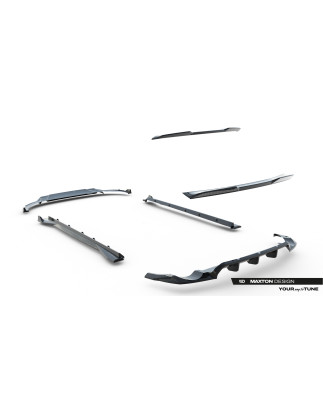 Splitters set in carbonio Audi RSQ8 Mk1 Facelift (Cod. M-CF-AU-RSQ8-1F-SET)