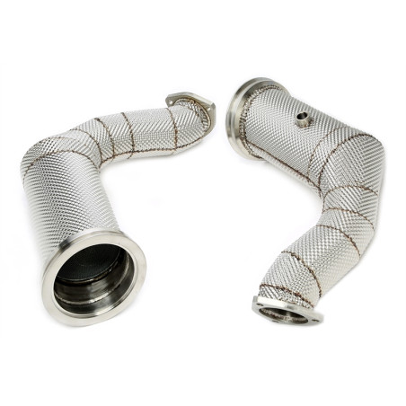 TA Technix downpipe con heat shield and catalytic converter (Cod. T-06LA002)