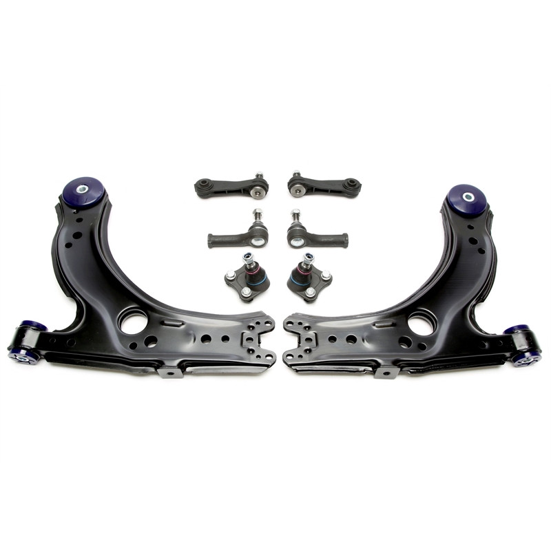 Kit bracci oscillanti rinforzati TA Technix ant. con boccole in poliuretano per Audi A3 8L / Seat Le