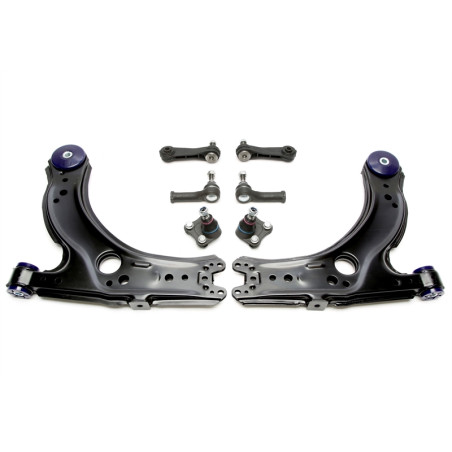 Kit bracci oscillanti rinforzati TA Technix ant. con boccole in poliuretano per Audi A3 8L / Seat Le