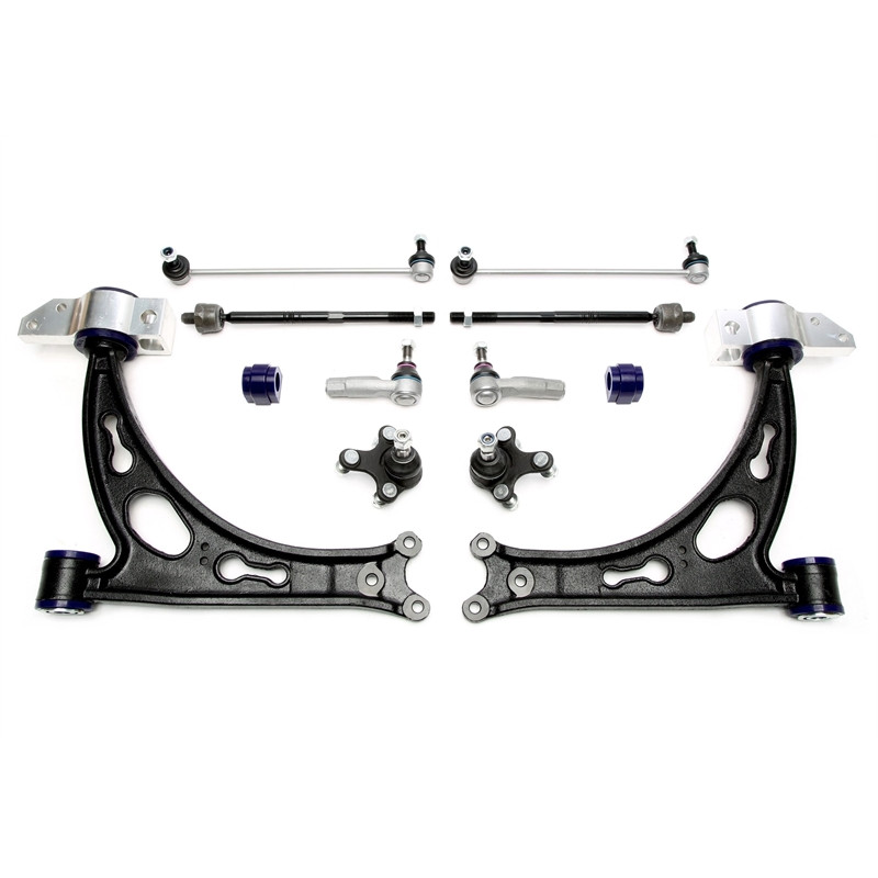 Kit bracci oscillanti rinforzati TA Technix ant. con boccole in poliuretano per Audi A3 (8P) (Cod. T