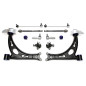 Kit bracci oscillanti rinforzati TA Technix ant. con boccole in poliuretano per Audi A3 (8P) (Cod. T