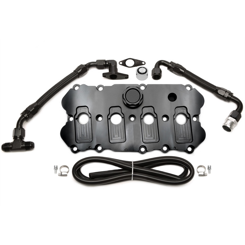 TA Technix Coperchio punterie in alluminio lavorato CNC per Audi, Seat, Skoda, VW (Cod. T-92VW001-2)