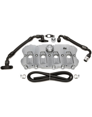 TA Technix Coperchio punterie in alluminio lavorato CNC per Audi, Seat, Skoda, VW (Cod. T-92VW002-2)