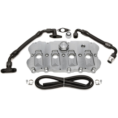 TA Technix Coperchio punterie in alluminio lavorato CNC per Audi, Seat, Skoda, VW (Cod. T-92VW002-2)