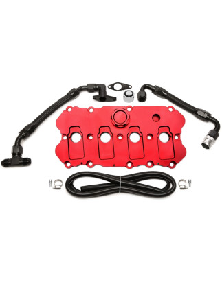 TA Technix Coperchio punterie in alluminio lavorato CNC per Audi, Seat, Skoda, VW (Cod. T-92VW003-2)