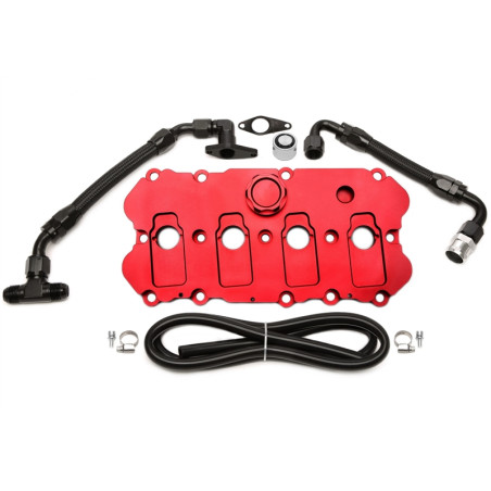 TA Technix Coperchio punterie in alluminio lavorato CNC per Audi, Seat, Skoda, VW (Cod. T-92VW003-2)