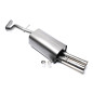 Silenziatore sportivo TA Technix per Audi A3, 8L / Seat Leon, 1M / VW Golf IV, 1J (Cod. T-EVOG4E276)