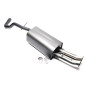 Silenziatore sportivo TA Technix per Audi A3, 8L / Seat Leon, 1M / VW Golf IV, 1J (Cod. T-EVOG4ED76)