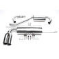 Sistema in acciaio inox TA Technix per VW Golf V, 1K / VW Golf Plus, 1KP (Cod. T-*EVOG5AE276S-1)