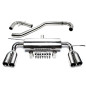 TA Technix duplex stainless steel racing sistema per VW Golf V, 1K / VW Golf Plus, 1KP (Cod. T-RSG5A