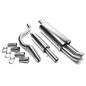 Sistema in acciaio inox TA Technix per Audi A3 excl. Quattro, 8L (Cod. T-EVOG4AED76)