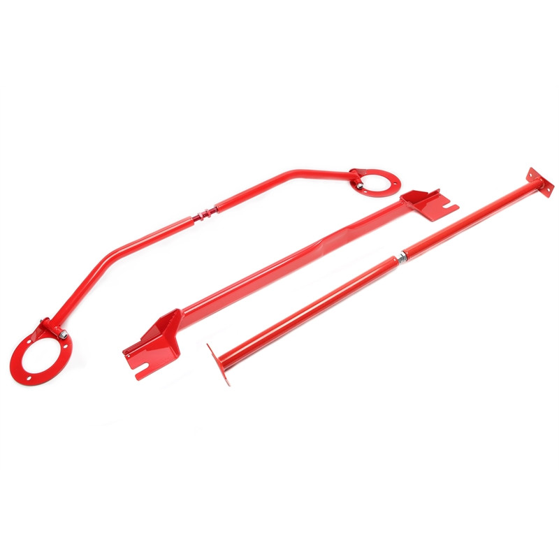 Barra duomi anteriore sportiva in alluminio TA Technix kit anteriore per Audi A3, 8P / Seat Leon, 1P