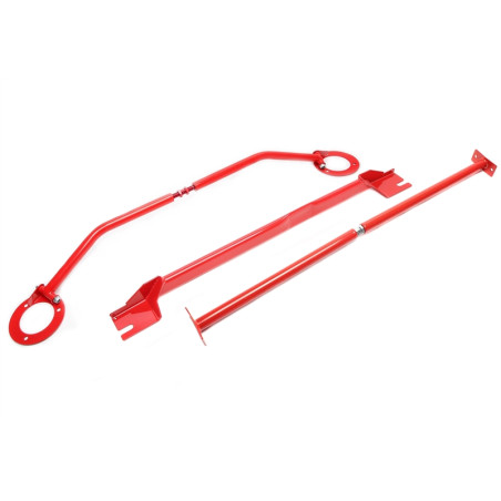 Barra duomi anteriore sportiva in alluminio TA Technix kit anteriore per Audi A3, 8P / Seat Leon, 1P