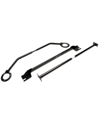 TA Technix steel dome montante anteriore per Audi A3, 8P / Seat Leon, 1P / Skoda Octavia, 1Z (Cod. T