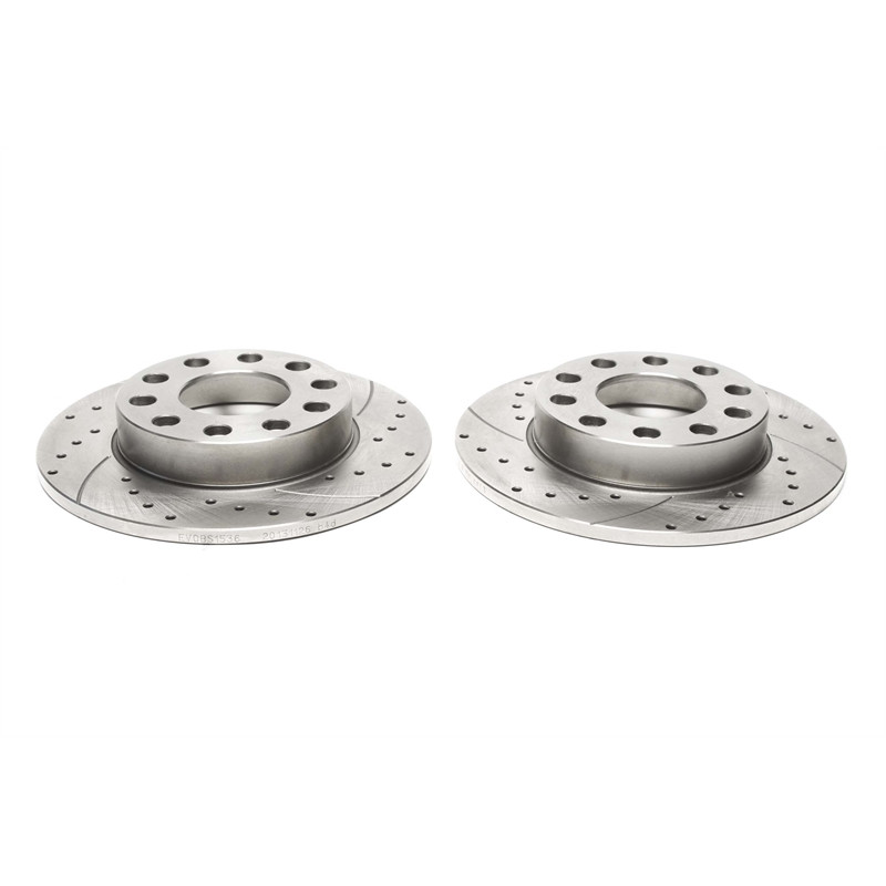TA Technix Kit dischi freno sportivi asse posteriore forati e baffati (Cod. T-EVOBS1536P)