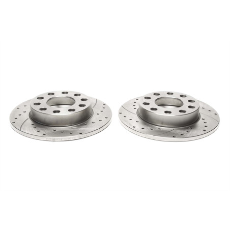 TA Technix Kit dischi freno sportivi asse posteriore forati e baffati (Cod. T-EVOBS1536P)