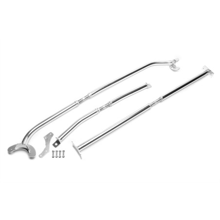 Barra duomi anteriore sportiva in alluminio TA Technix kit (3 pezzi) per Audi A3 (8L) / Seat Toledo 