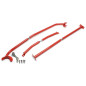 Barra duomi in acciaio TA Technix kit 3 pezzi per Audi A3 (8L) / Seat Toledo (1M) (Cod. T-SDSKITG4)