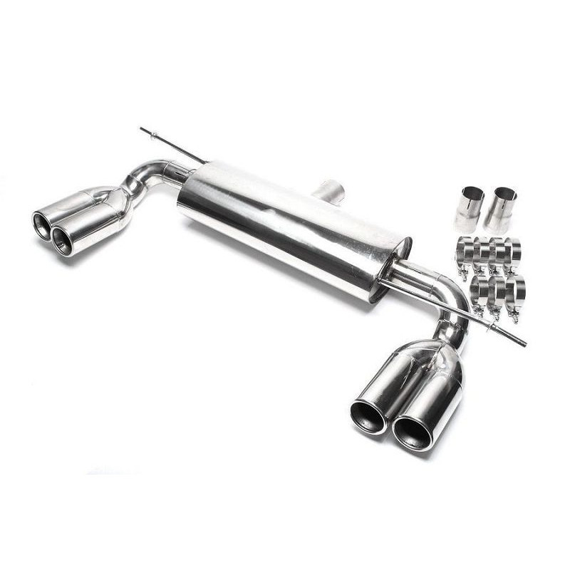Scarico posteriore duplex sportivo in acciaio inox TA Technix. silencer per VW Golf V 1K (Cod. T-*EV