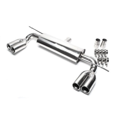 Scarico posteriore duplex sportivo in acciaio inox TA Technix. silencer per VW Golf V 1K (Cod. T-*EV