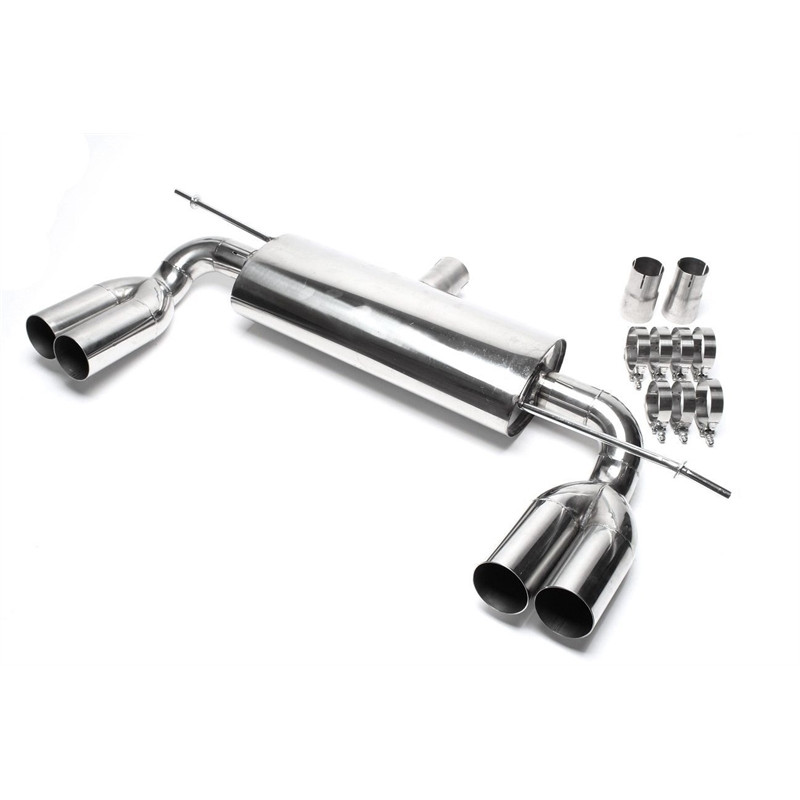 Scarico posteriore duplex sportivo in acciaio inox TA Technix. silencer per VW Golf V 1K (Cod. T-*EV