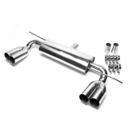 Scarico posteriore duplex sportivo in acciaio inox TA Technix. silencer per VW Golf V 1K (Cod. T-*EV