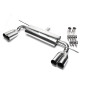 Scarico posteriore duplex sportivo in acciaio inox TA Technix. silencer per VW Golf V 1K (Cod. T-*EV