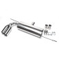 Scarico posteriore sportivo in acciaio inox TA Technix per VW Golf V 1K / VW Golf V Plus 1KP (Cod. T