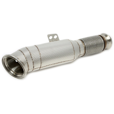 TA Technix downpipe con heat shield con catalytic converter per BMW 2 Series Coupe G42 (Cod. T-06BM0