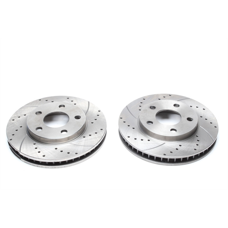 Kit dischi freno anteriori sportivi forati baffati ventilati TA Technix (Cod. T-EVOBS20018P)