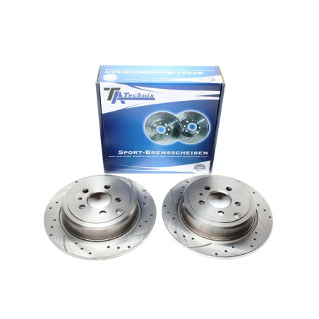 TA Technix Kit dischi freno sportivi post. forati e baffati (Cod. T-EVOBS1532P)