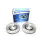 Kit dischi freno anteriori sportivi forati baffati ventilati TA Technix (Cod. T-EVOBS20010P)