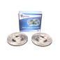 Kit dischi freno anteriori sportivi forati baffati ventilati TA Technix (Cod. T-EVOBS2523P)