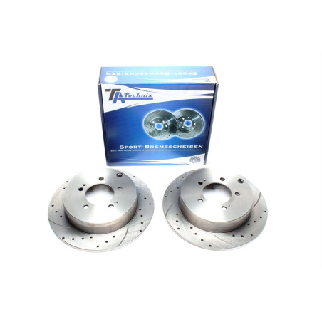 TA Technix Kit dischi freno sportivi post. forati e baffati (Cod. T-EVOBS1783P)