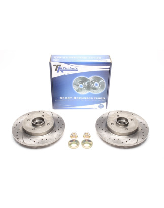 TA Technix Kit dischi freno sportivi post. forati e baffati (Cod. T-EVOBS3230BSP)